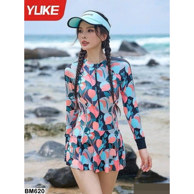 BM620 BỘ BƠI LIỀN THÂN HỌA TIẾT CHO NỮ YUKE