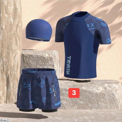 BM622 SET BỘ BƠI CHO NAM KÈM MŨ BƠI