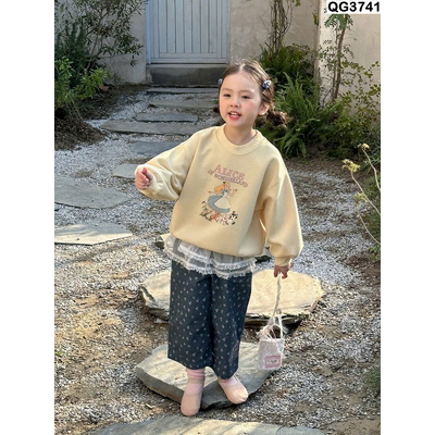 QG3741 QUẦN ỐNG RỘNG HỌA TIẾT BG