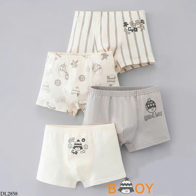 DL2858 SET 4 QUẦN CHIP ĐÙI CHO BÉ TRAI