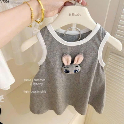 V7326 VÁY THỎ SÁT NÁCH CHO BÉ GÁI