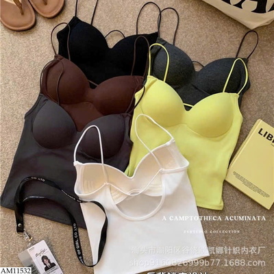 AM11532 ÁO HAI DÂY HỞ LƯNG KÈM ĐỆM NGỰC