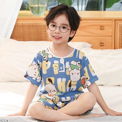 S2124 BST SET BỘ NGỦ HÈ CỘC TAY CHO BÉ