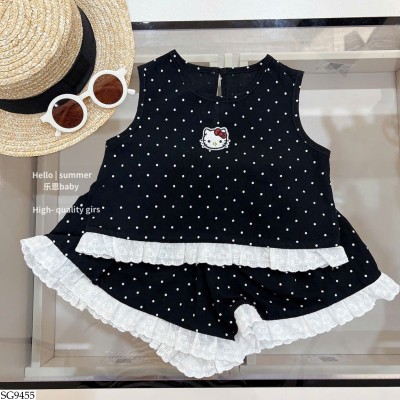 SG9455 SET BỘ BA LỖ CHẤM BI KITTY