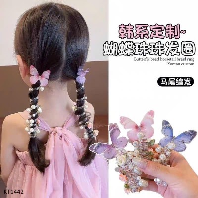 KT1442 SET 3 DÂY BUỘC TÓC LÒ XO BƯỚM
