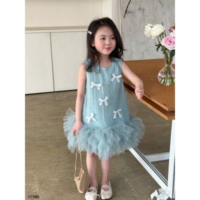 V7384 VÁY SÁT NÁCH PHỐI NƠ