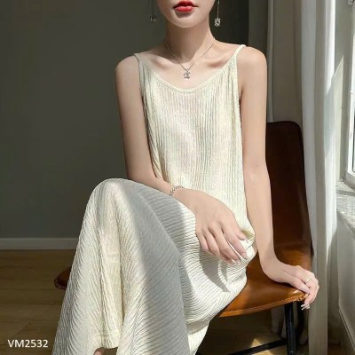 VM2532 VÁY 2 DÂY DÁNG DÀI