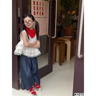 K1073  KHĂN KẺ CARO ĐA NĂNG CHO BÉ 073