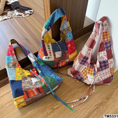 TM5331 TÚI TOTE HỌA TIẾT VINTAGE NỮ