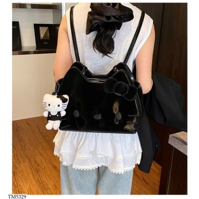 TM5329 TÚI DA PU ĐEN KITTY
