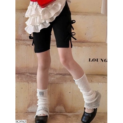 SG9543 SET QUẦN LEGGING XẺ TÀ NƠ MIX TẤT BÈO BG