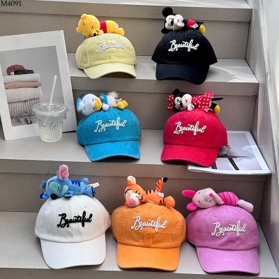 M4091 MŨ LƯỠI TRAI HOẠT HÌNH CHO BÉ