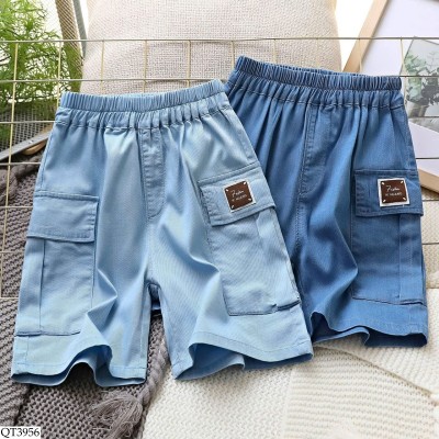 QT3956 QUẦN SHORT JEAN TENCEL CHO BÉ TRAI