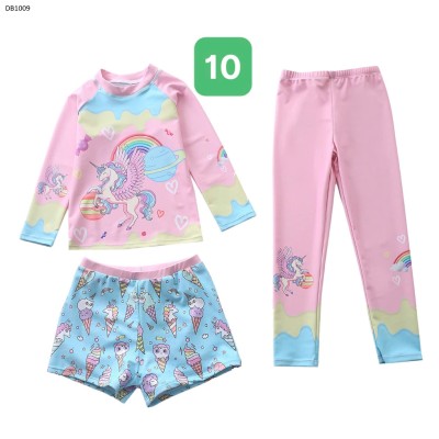 DB1009 SET ĐỒ BƠI BÉ GÁI 3 CHI TIẾT GIÁ MỚI