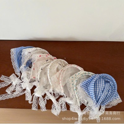 BD497 BỜM TÓC KHĂN PHỐI REN