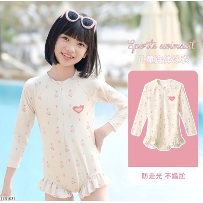 DB1031 ĐỒ BƠI DÀI TAY CHO BÉ GÁI