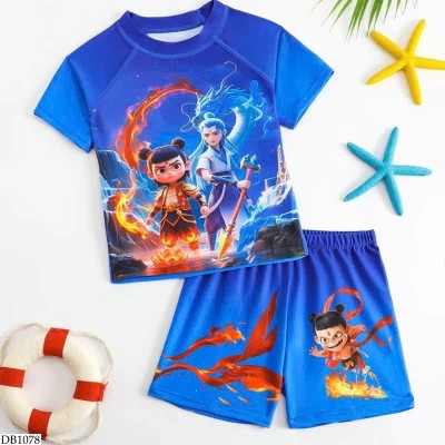 DB1078 BỘ BƠI KÈM MŨ CHO BÉ TRAI