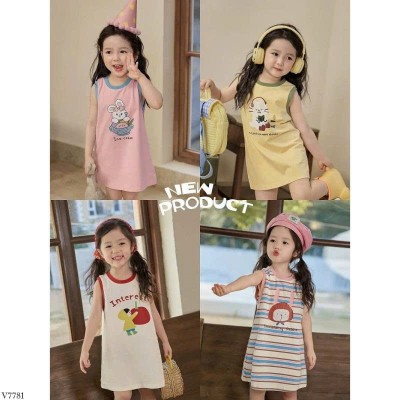 V7781 VÁY SUÔNG SÁT NÁCH