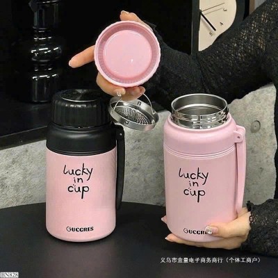 BN828  BÌNH GIỮ NHIỆT LUCKY IN CUP CÓ LƯỚI LỌC TRÀ