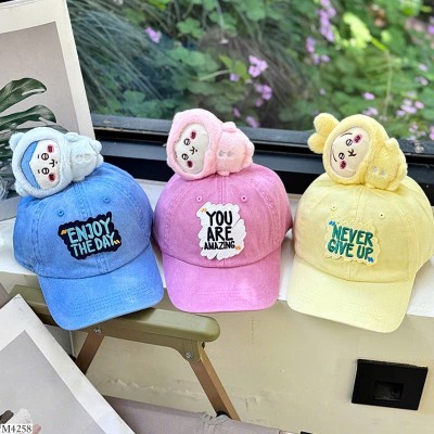 M4258 MŨ LƯỠI TRAI KÈM GẤU