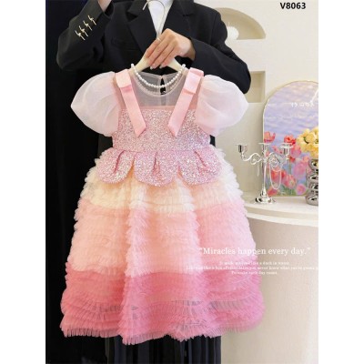 V8063 VÁY BỒNG TẦNG MÂY XINH CHO BÉ