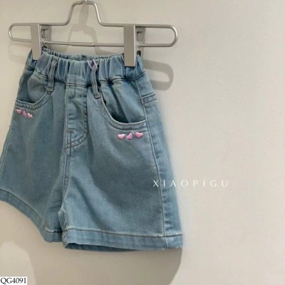 QG4091 QUẦN SHORT JEAN CHO BÉ GÁI