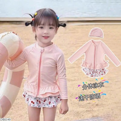 DB1140  BỘ BƠI DÀI TAY KÈM MŨ