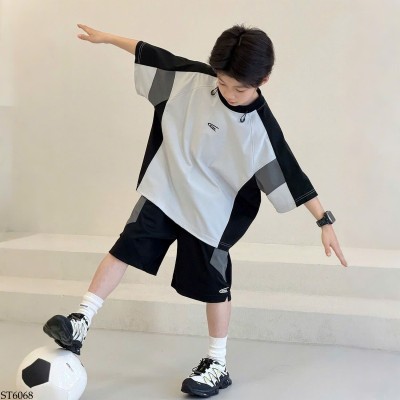 ST6068 BỘ CỘC TAY PHỐI MÀU CHO BÉ TRAI