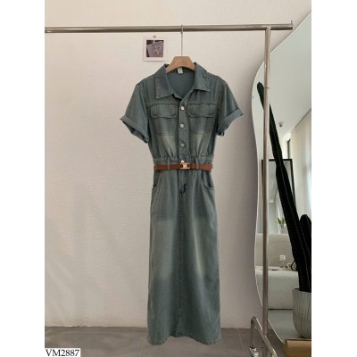 VM2887 VÁY JEAN DÁNG DÀI NỮ