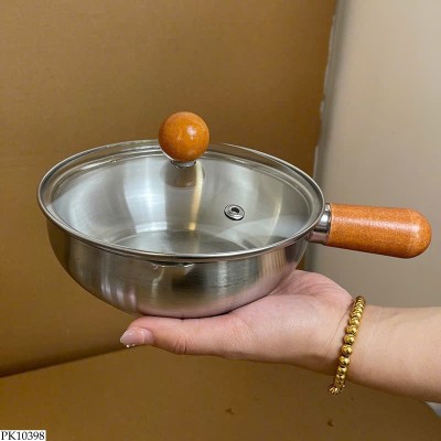 PK10398 NỒI MINI TAY CẦM GỖ 