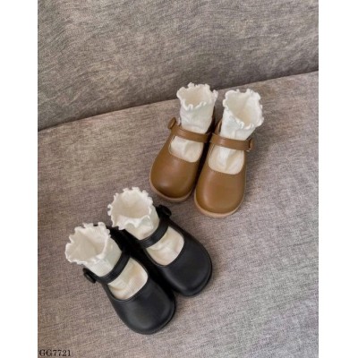 GG7721 GIÀY BÚP BÊ TRƠN QUAI DÁN BG