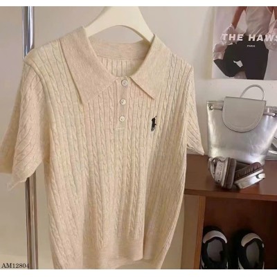 AM12804  ÁO POLO THÊU NGỰA NỮ