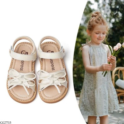 GG7715 DÉP SANDAL NƠ CHO BÉ GÁI
