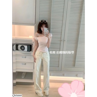 QM4468 QUẦN JEAN SUÔNG MÈO KITTY NỮ