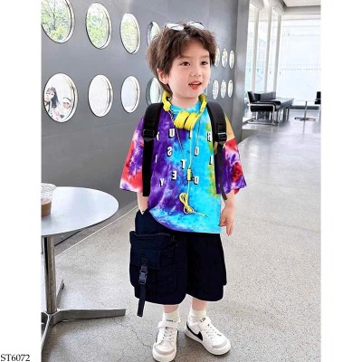 ST6072 SET ÁO LOANG MÀU MIX SHORT TÚI HỘP BT