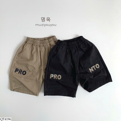 QT4196 QUẦN SHORT CẠP CHUN BÉ TRAI MUZIYOUYOU