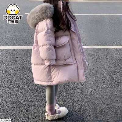 AG6970 ÁO KHOÁC PHAO DÁNG DÀI DDCAT