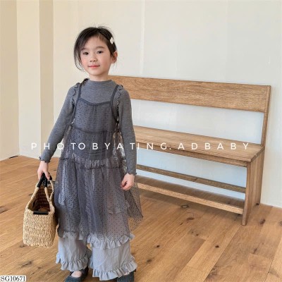SG10671 SET ÁO KÈM VÁY HÃNG ADBABY