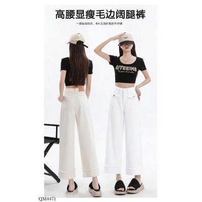 QM4471 QUẦN JEAN TÚI NẮP CHO NỮ