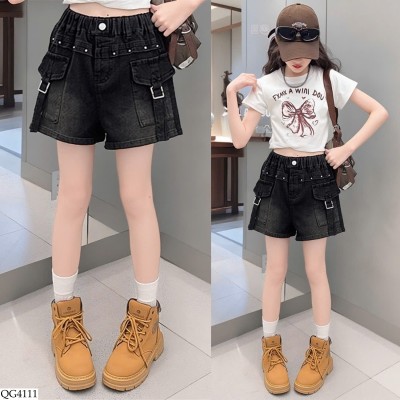 QG4111 QUẦN SHORT JEAN TÚI HỘP BG