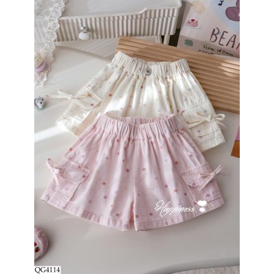QG4114 QUẦN SHORT NGÔI SAO TÚI HỘP ĐÍNH NƠ BG
