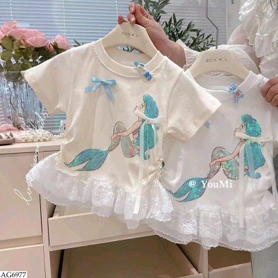 AG6977 ÁO CỘC TAY NÀNG TIÊN CÁ BG