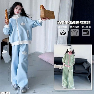 SG10705 BỘ THỂ THAO DÀI TAY SỌC BÊN BG