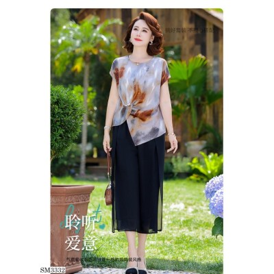 SM3332  BỘ ĐỒ MẶC HÈ PHỐI EO CHO MẸ