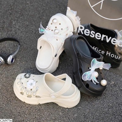 GM9756 SỤC CROCS ĐÍNH CHARM NỮ
