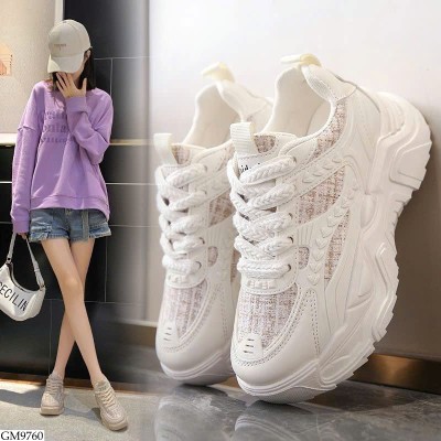 GM9760 GIÀY THỂ THAO ĐẾ CAO NỮ 