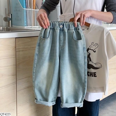 QT4223 QUẦN JEAN CẠP CHUN TÚI MICKEY BT