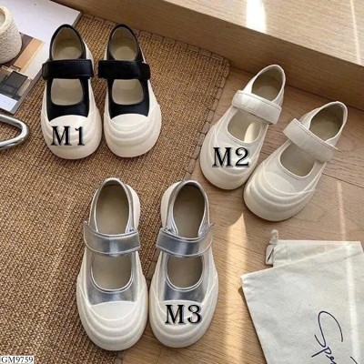 GM9759 GIÀY MARY JANE ĐẾ BÁNH MÌ QUAI DÁN
