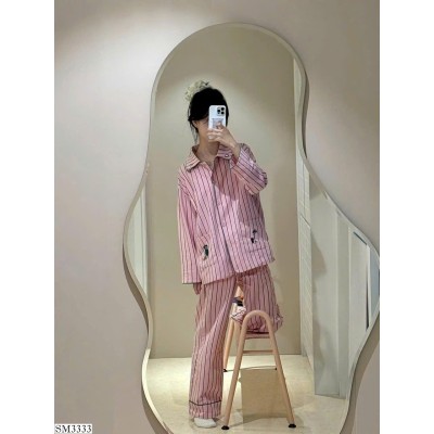 SM3333  SET PIJAMA HỒNG KẺ SỌC
