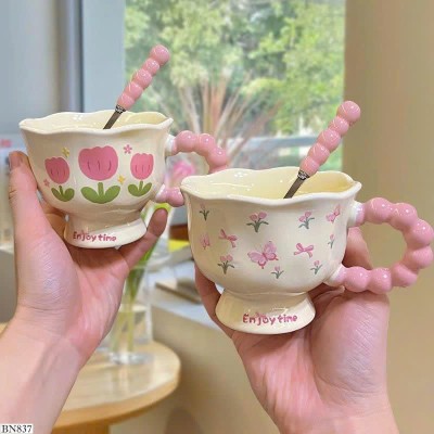 BN837 BỘ CỐC KÈM THÌA DỄ THƯƠNG